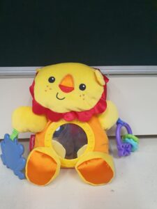 Pre-Owned Fisher-Price Lion Stroller Plush / Lion Mirror Toy