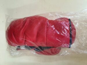 Pre-Owned Red Boxing Gloves – Synthetic Leather, Training Grade