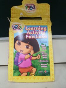 Preowned Dora the Explorer Learning Activity Fun Case – Nickelodeon Educational Kit