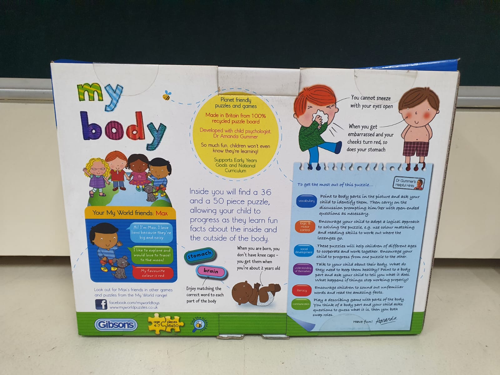 Preowned My World “My Body” Puzzle Set