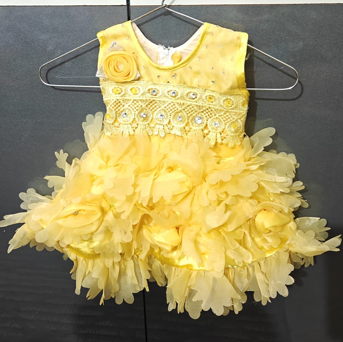Preowned Yellow Fairy Baby Frock