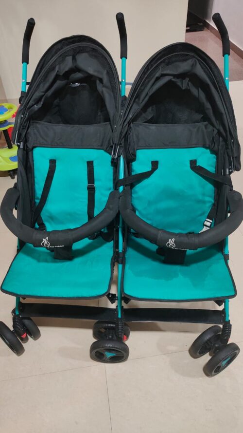 R for Rabbit Ginny and Johnny - Twin baby stroller and pram