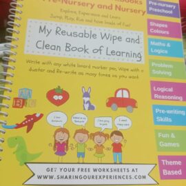 Wipe and Clean Early Learning Activity Book – A4 Size (50 Pages)