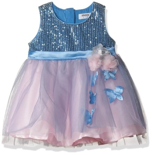Max Girl Sequinned Fit and Flare Midi Dress