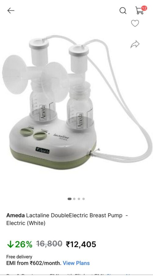Ameda Lactaline Personal Dual Breast Pump