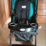 LuvLap Galaxy Baby Stroller / Pram – Spacious, Comfy & Gently Used (Green&Black)