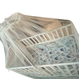 HunyHuny Canopy Mosquito Net GREY for Baby Cot Crib Bed