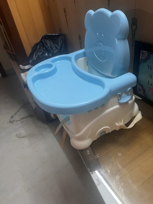 Babyhug Blue Booster Chair – Compact, Comfortable & Safe for Little Eaters