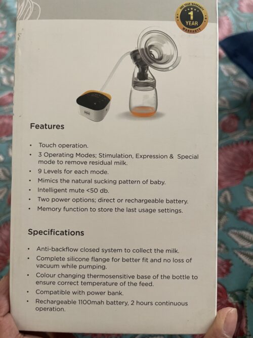Babyhug Electric Breast Pump – Hassle-Free, Comfortable & Efficient!