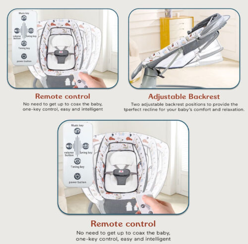 Mastela 3-in-1 Multi-Functional Electric Swing – Comfort, Safety & Innovation!