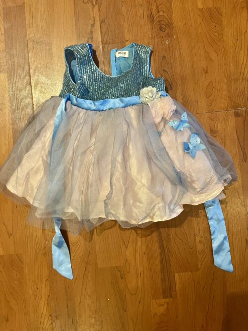 Max Girl Sequinned Fit and Flare Midi Dress