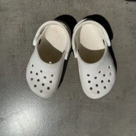 Unisex Crocs Sandals – White | Size 18–24 Months | Gently Used