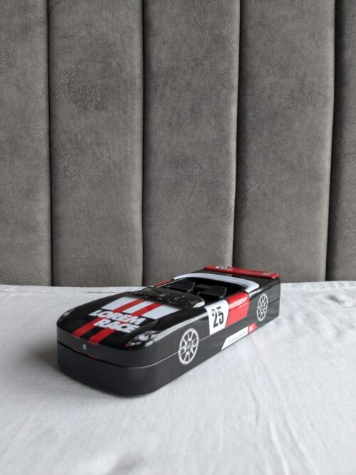 Infinity Marks Car Shape Printed Metal Pencil Box for School Kids