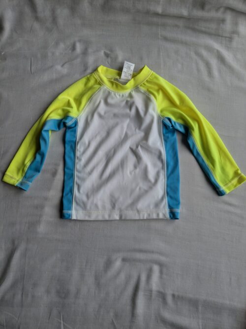 Swimwear Set with Full-Sleeve Shirt, Shorts, and Bottle