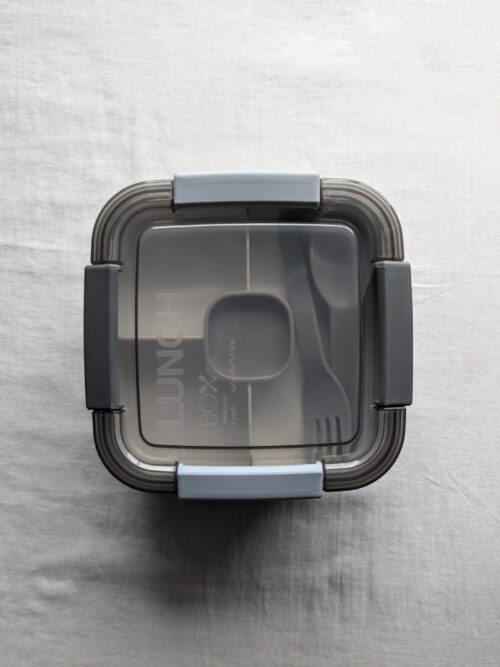 DDecora 2 Compartment Tiffin Lunchbox with Spoon n Fork FOR school and office