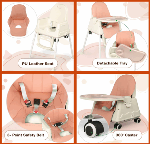 StarAndDaisy Comfort 4-in-1 Premium High Chair – Multifunctional, Gently Used