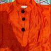 Orange cotton silk kurta