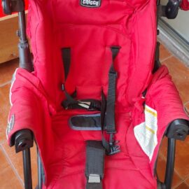 Chicco Cortina CX Stroller & Pram – Cradle Seat, One-Hand Fold & Shock-Proof Wheels (Red)
