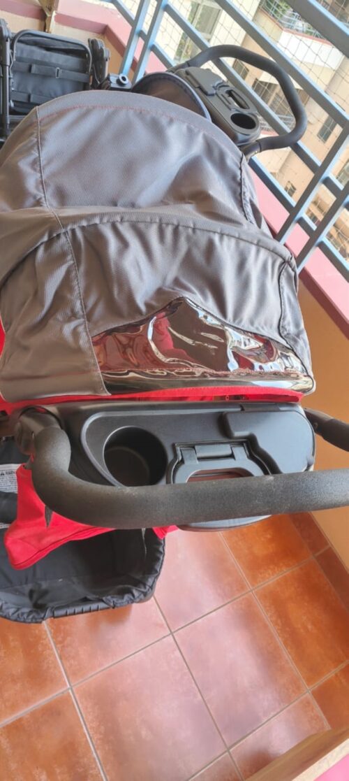 Chicco Cortina CX Stroller & Pram – Cradle Seat, One-Hand Fold & Shock-Proof Wheels (Red)