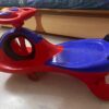 Swing Car for Kids – Blue & Red | Gently Used | Smooth Ride & Fun Playtime