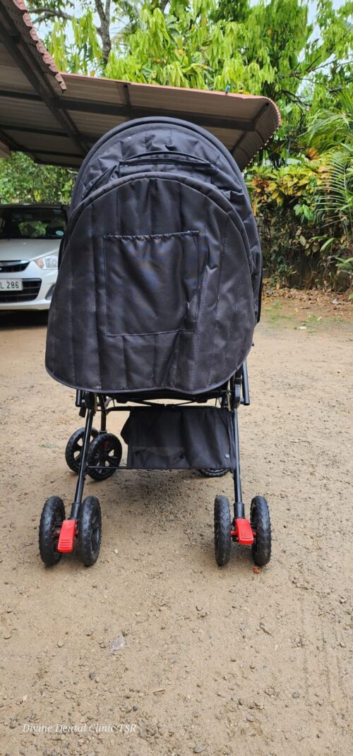 LuvLap Black Baby Stroller – Gently Used | Lightweight, Comfortable & Safe