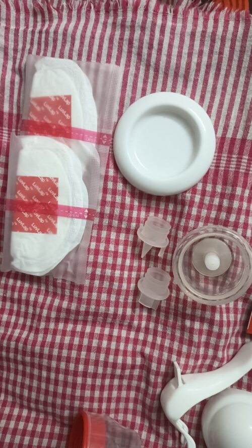 LuvLap Manual Breast Pump – 3-Level Suction | Soft Silicone Cushion | Used Gently