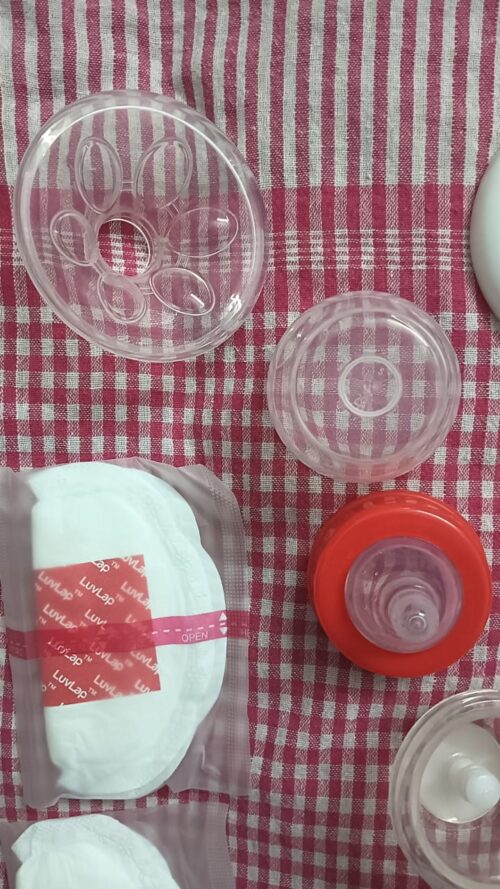 LuvLap Manual Breast Pump – 3-Level Suction | Soft Silicone Cushion | Used Gently