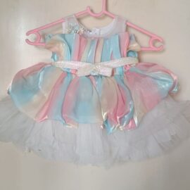 Beti Rainbow Flared Frock for Baby Girl – Vibrant & Gently Worn