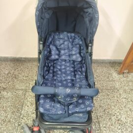 Babyhug Compact Stroller – Navy Blue | Lightweight, Gently Used