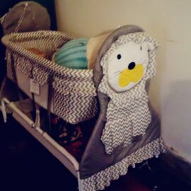Fab & Frunky Wooden Baby Cradle – With Storage & Elegant Comfort