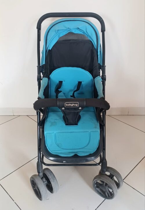 Babyhug Symphony 2-in-1 Stroller with Reversible Handle & Mosquito Net | ExtraLoved