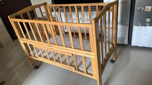 Baby Cot with Mattress & Pillow Set – Brand New
