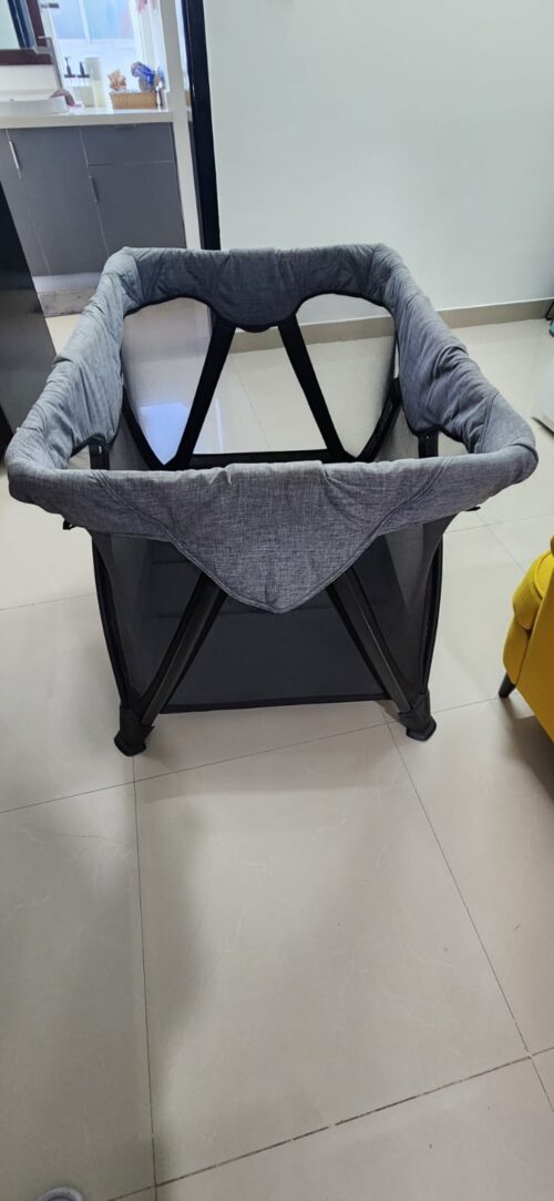 Nuna Travel Crib / Playard (Grey) – Lightweight, Foldable & Premium Build