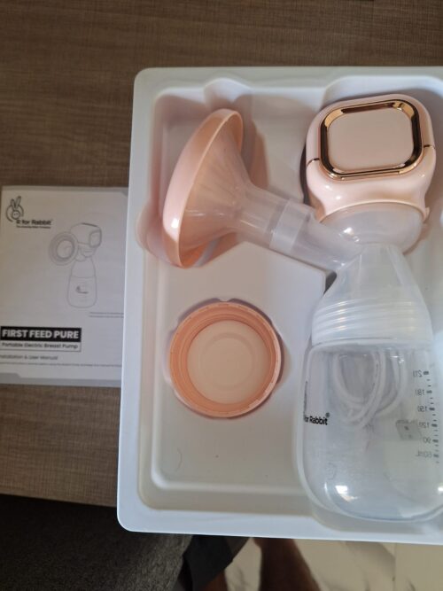 R for Rabbit First Feed Pure Electric Breast Pump – Minimal Used, Efficient & Travel-Friendly