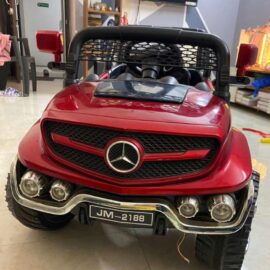Premium Battery-Operated Mercedes-Style Ride-On Car – Red