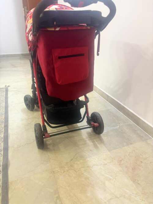 Junior Foldable Baby Stroller with Premium Wheels – Red