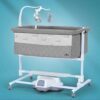 StarAndDaisy Dream Cradle with Automatic Swing, Wheels & Mosquito Net – 3 Months Used (Grey)