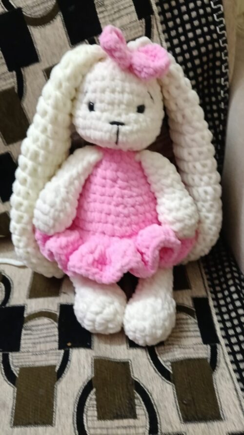 Crochet Handmade Long Ear Bunny – Soft, Cuddly & Perfect for Bunny Lovers