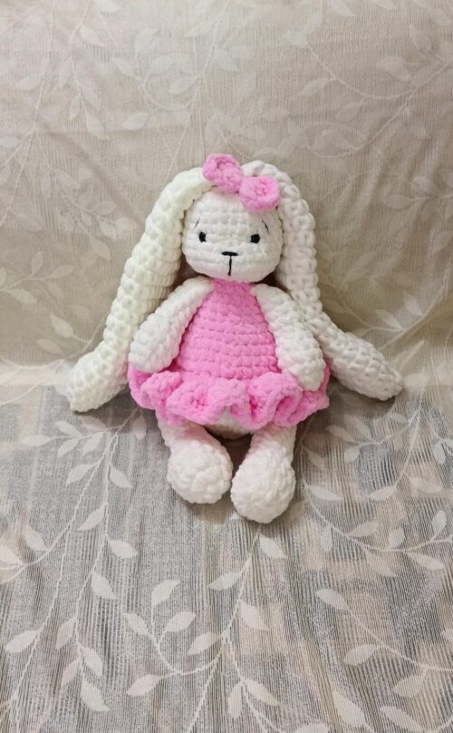 Crochet Handmade Long Ear Bunny – Soft, Cuddly & Perfect for Bunny Lovers