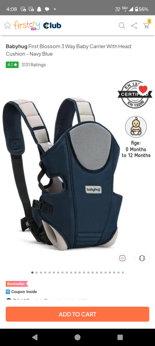 Babyhug Baby carrier