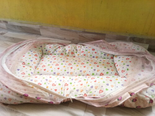 Baby bed Super Soft, Cotton Baby Mattress with Net