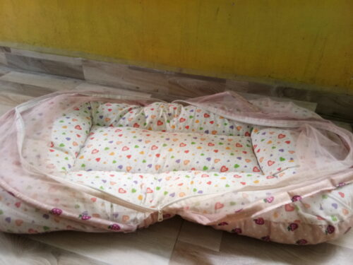 Baby bed Super Soft, Cotton Baby Mattress with Net
